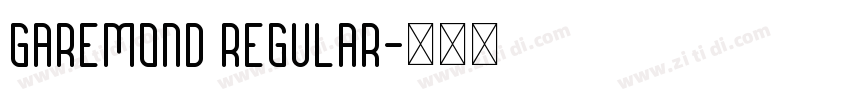 Garemond Regular字体转换